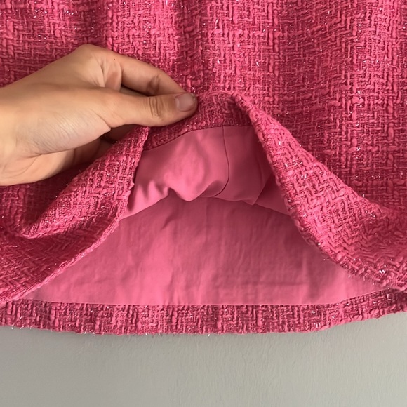 Pink sparkly shein, mini skirt, zipper new without tags - Picture 3 of 8